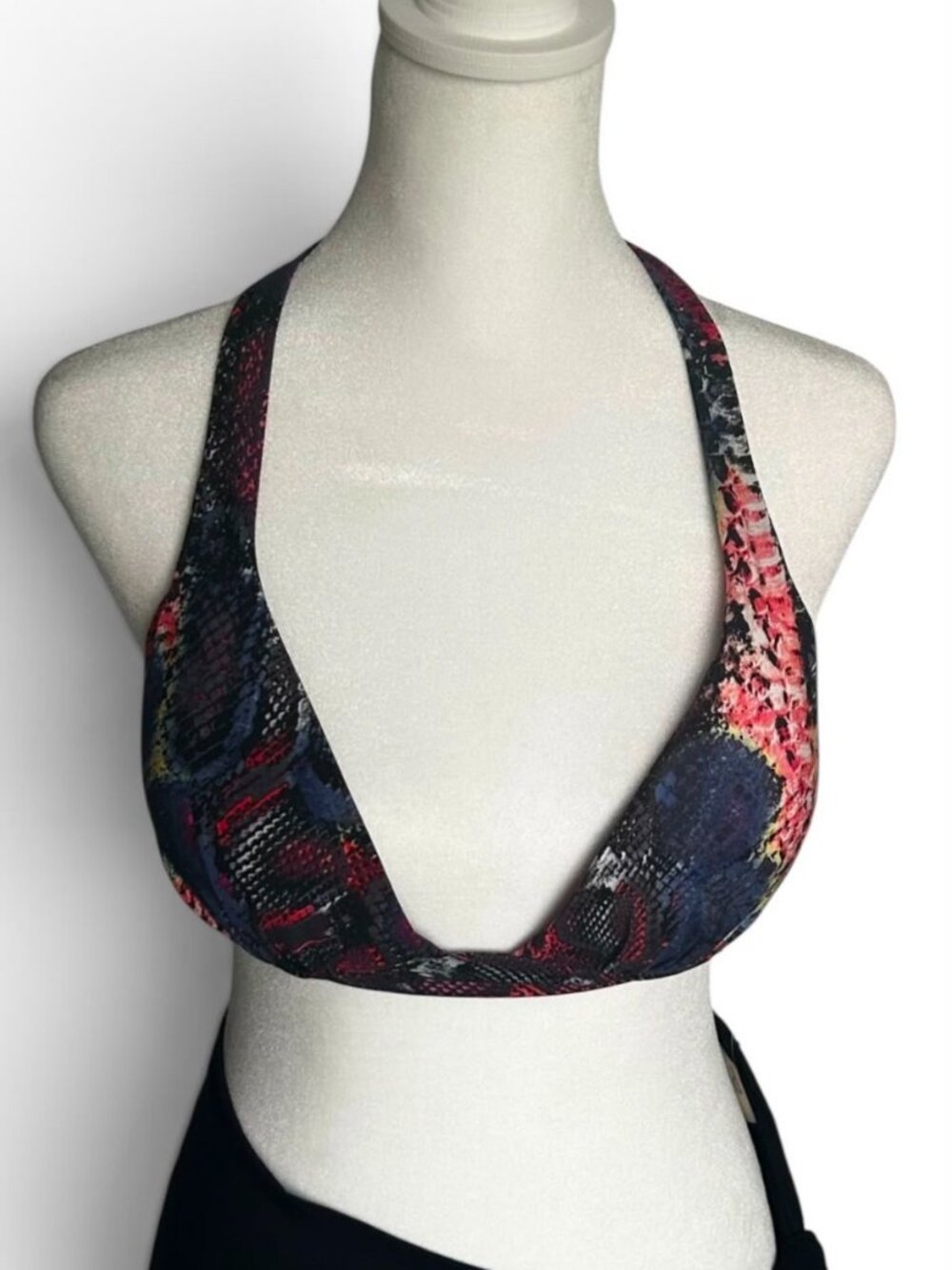 Pain de Sucre Donia Python Halter Bikini Top | 34B | NWT